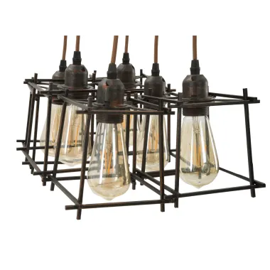 LAMPADARIUM INDUST STICK 6 ŻARÓWEK 16X16X16 cm (POJEDYNCZY)